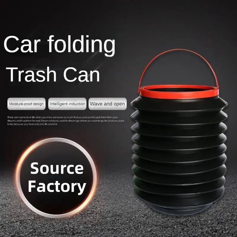 Aussie Offroad Foldable Car Trash Can – Hanging Interior Garbage Bucket & Storage Organizer