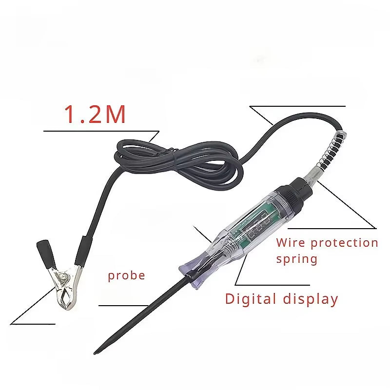 Car Truck Voltage Circuit Tester Auto Tools Car Diagnostic Probe Test Pen Light Bulb Electric Measuring Pen Tools