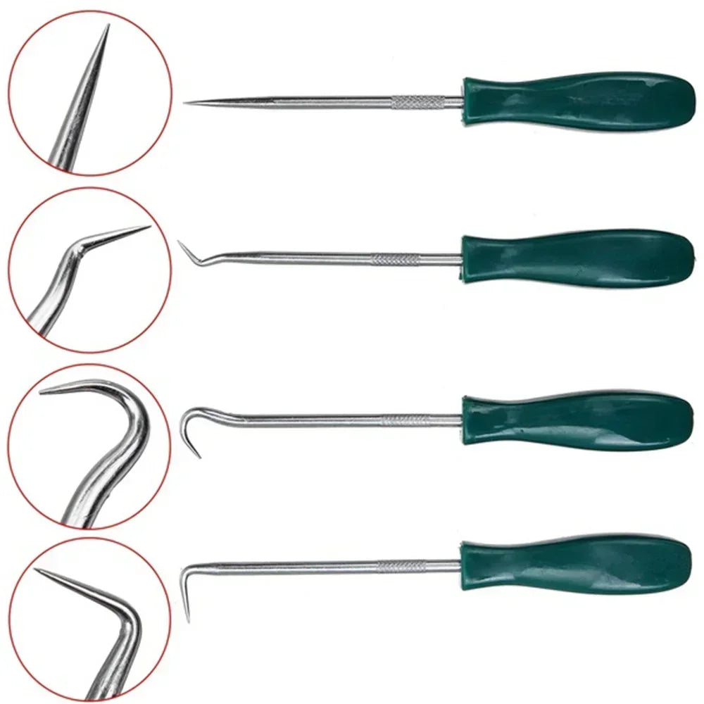 4Pcs Oil Seal Screwdrivers Set Car Auto Vehicle Pick Hooks for Garages General-Plumbers Mechanics Workshop Car Tools 135Mm