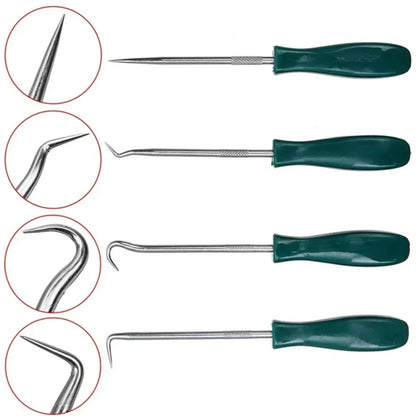 4Pcs Oil Seal Screwdrivers Set Car Auto Vehicle Pick Hooks for Garages General-Plumbers Mechanics Workshop Car Tools 135Mm