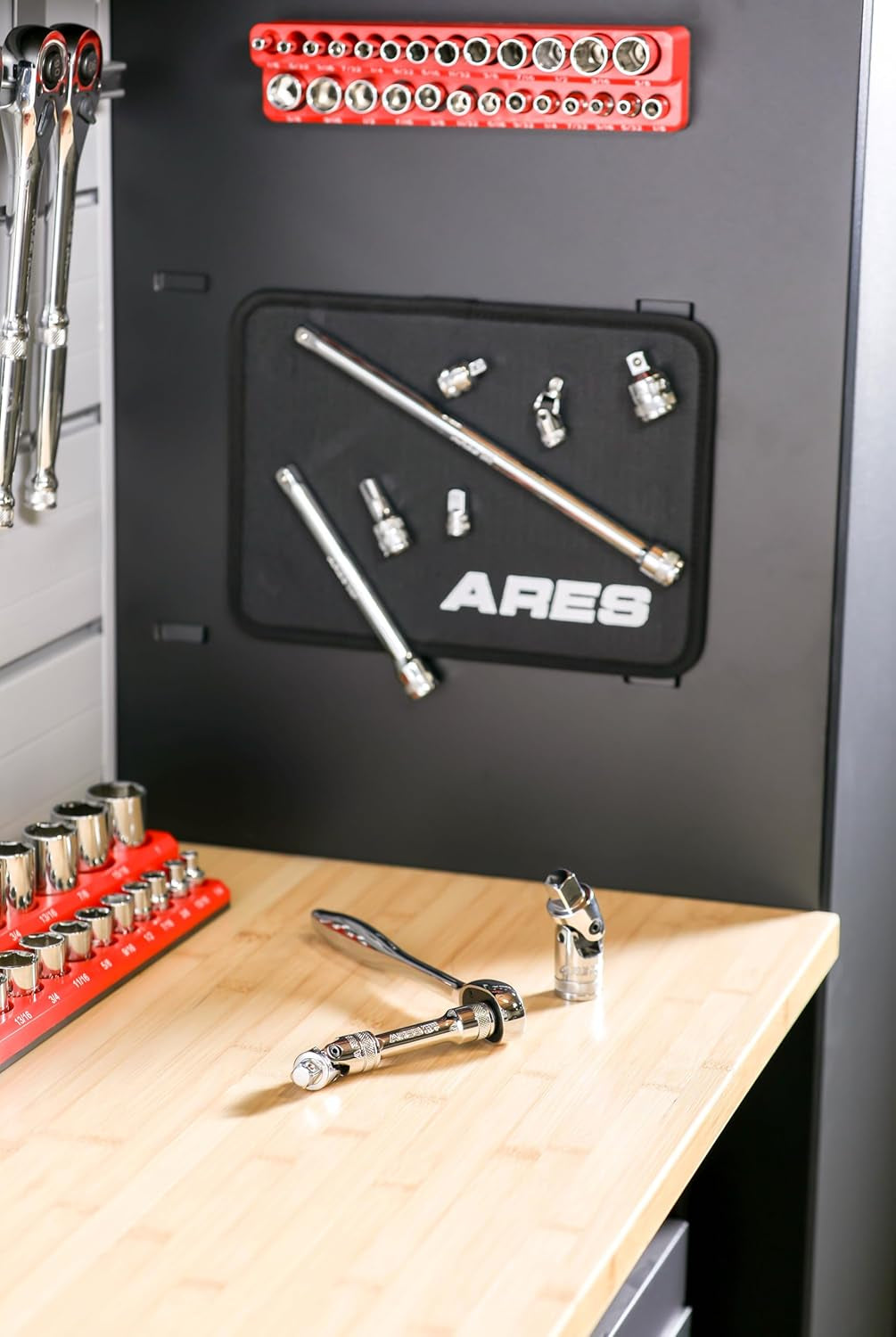 10-Piece Socket Accessory Set – Premium Chrome Vanadium Steel, Mirror Finish, Includes Socket Adapters, Extension Bars & Universal Joints