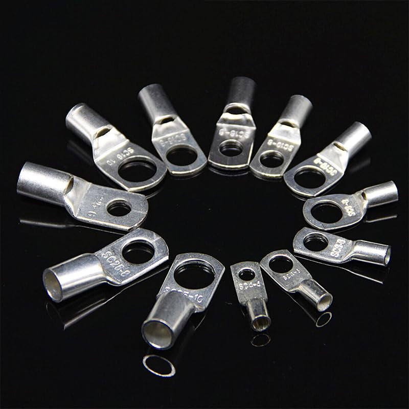 Aussie Offroad 4WD Cable Lug & Ring Terminal Kit – 100/220/240‑Piece Silver Tinned Copper Set with Crimper