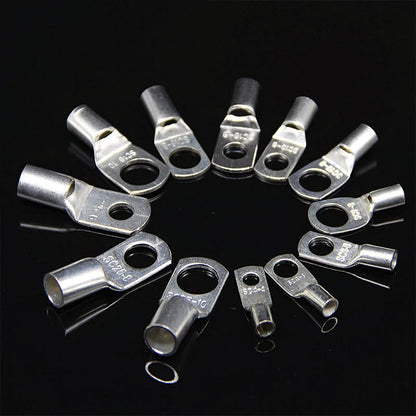Aussie Offroad 4WD Cable Lug & Ring Terminal Kit – 100/220/240‑Piece Silver Tinned Copper Set with Crimper
