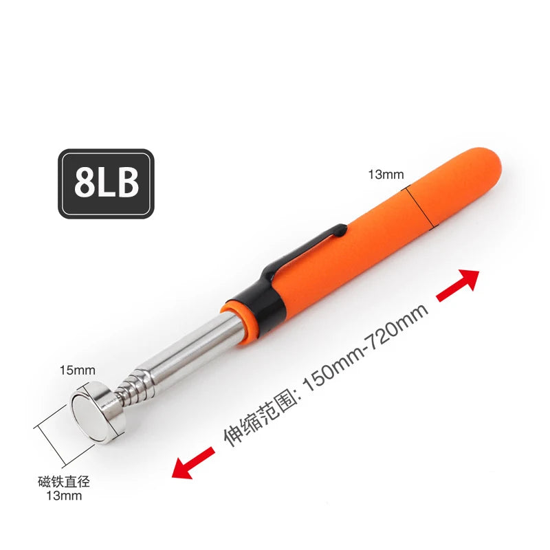 Mini Portable Telescopic Magnetic Magnet Pen Handy Tools Capacity for Picking up Nut Bolt Extendable Pickup Rod Stick