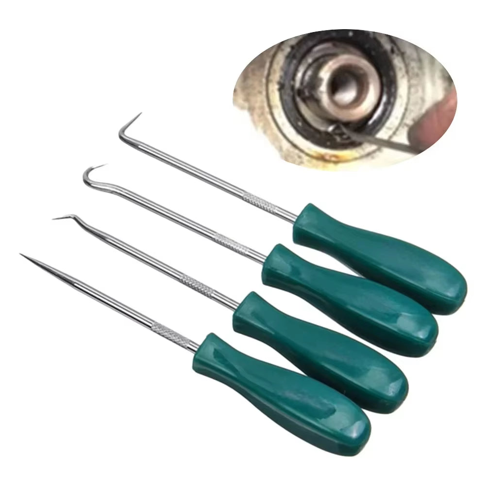 4Pcs Oil Seal Screwdrivers Set Car Auto Vehicle Pick Hooks for Garages General-Plumbers Mechanics Workshop Car Tools 135Mm