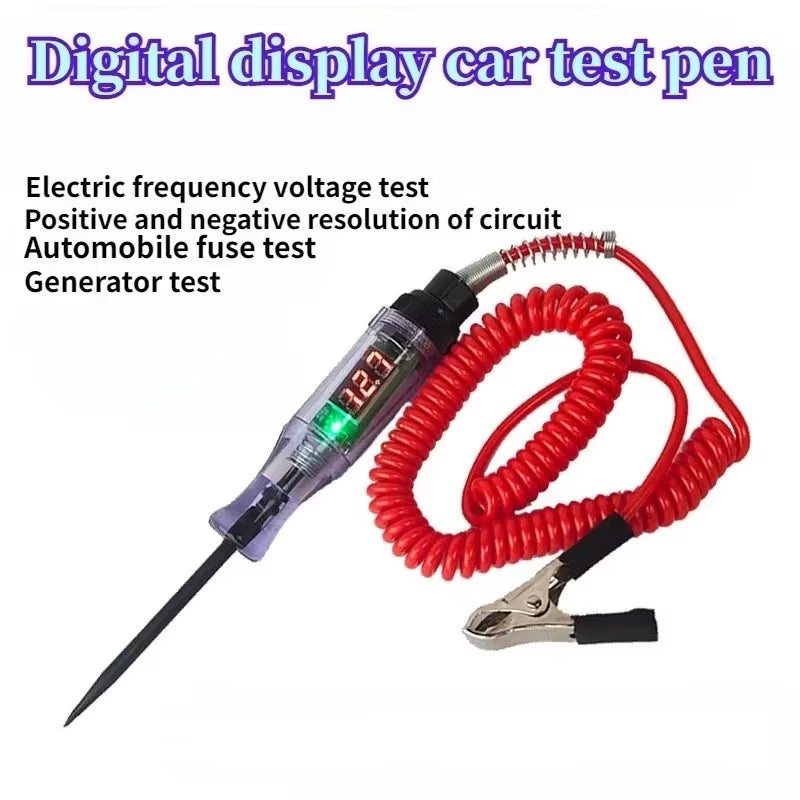 Car Truck Voltage Circuit Tester Auto Tools Car Diagnostic Probe Test Pen Light Bulb Electric Measuring Pen Tools