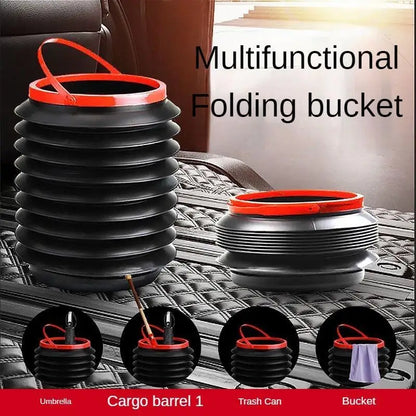 Aussie Offroad Foldable Car Trash Can – Hanging Interior Garbage Bucket & Storage Organizer