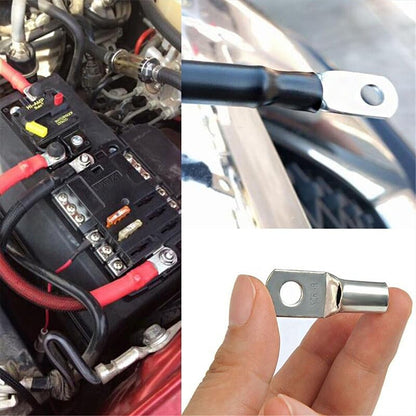 Aussie Offroad 4WD Cable Lug & Ring Terminal Kit – 100/220/240‑Piece Silver Tinned Copper Set with Crimper