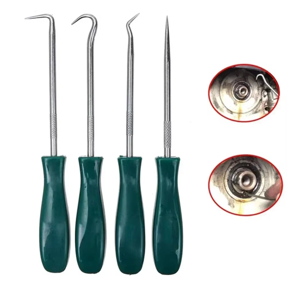 4Pcs Oil Seal Screwdrivers Set Car Auto Vehicle Pick Hooks for Garages General-Plumbers Mechanics Workshop Car Tools 135Mm