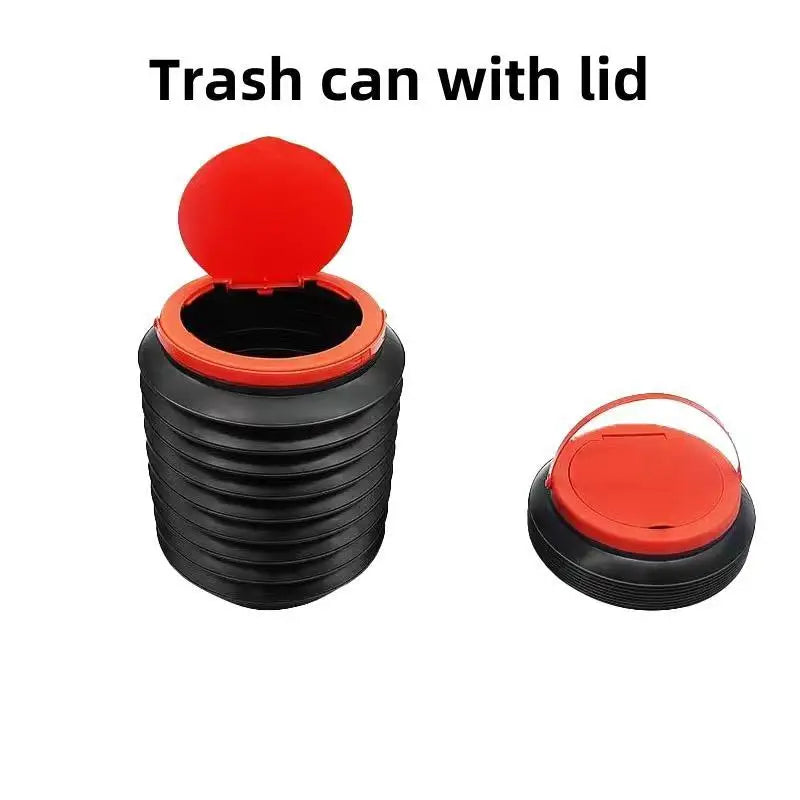 Aussie Offroad Foldable Car Trash Can – Hanging Interior Garbage Bucket & Storage Organizer