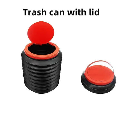 Aussie Offroad Foldable Car Trash Can – Hanging Interior Garbage Bucket & Storage Organizer